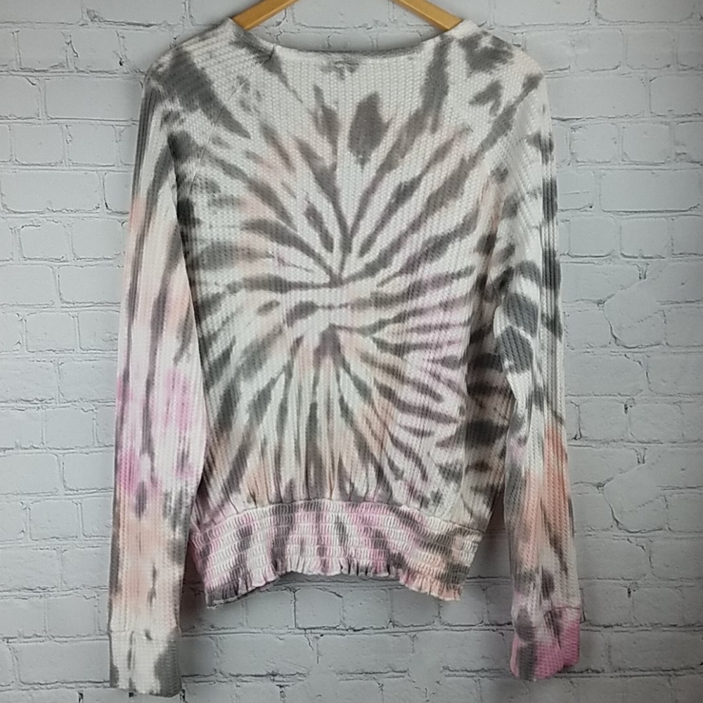 Vanilla Star Tie Dye Waffle Knit Top - Picture 5 of 8